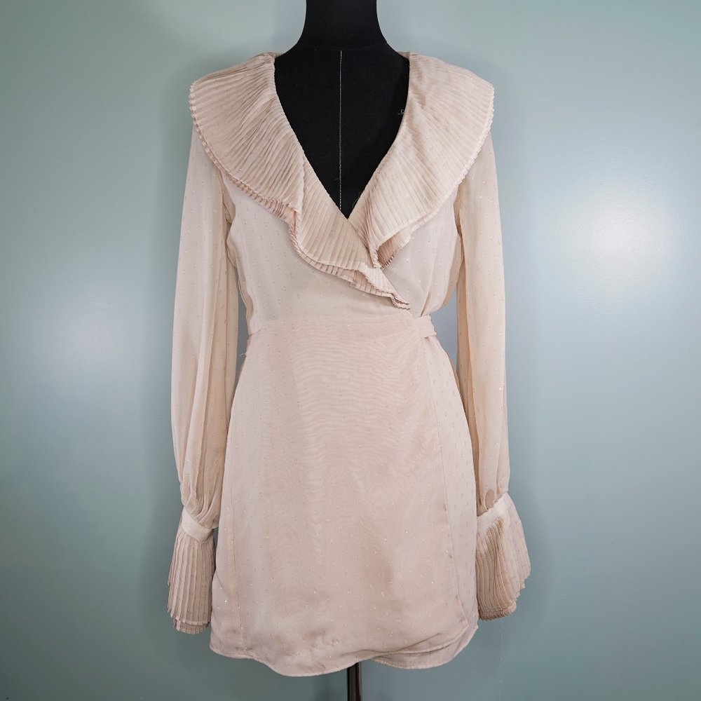 Revolve Chrissy Teigen Dress w/ Long, Bell Sleeves